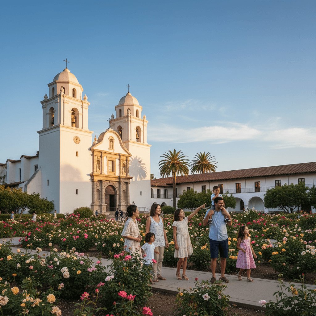 Old Mission Santa Barbara & Rose Garden